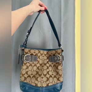 COACH Blue Leather Purse